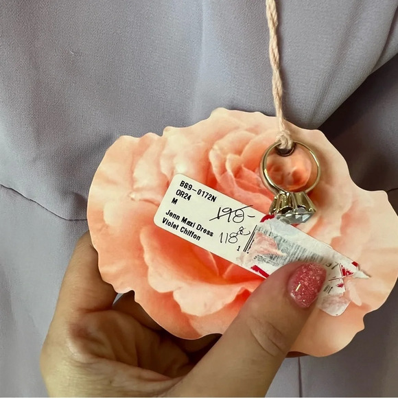 NWT Show Me Your Mumu Jenn Maxi Dress in Violet Chiffon - Picture 3 of 4